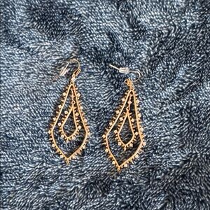 Kendra Scott Rose Gold Geometric Dangle Earrings